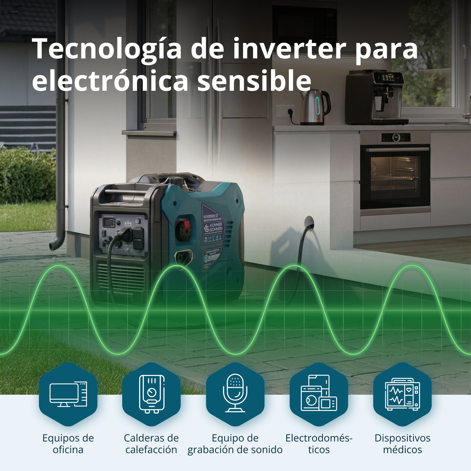 Generador inverter KS 6000iES CO