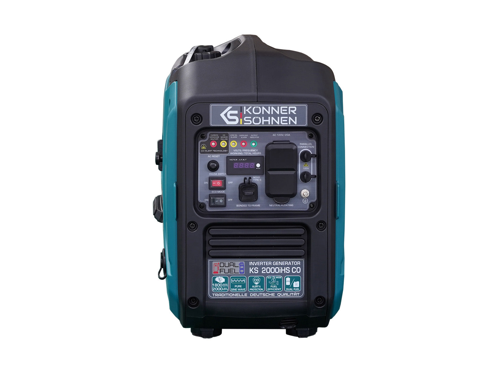 Generador inverter híbrido de gas/gasolina KS 2000iHS CO