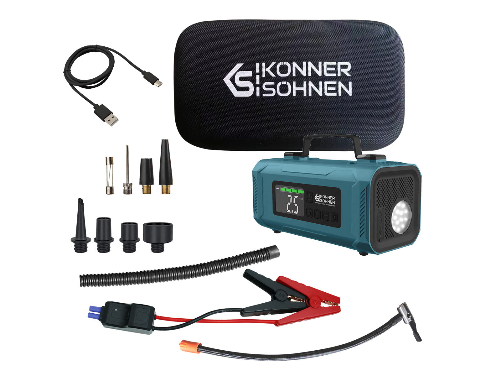 Arrancador de batería con compresor a batería KS JSP-2000